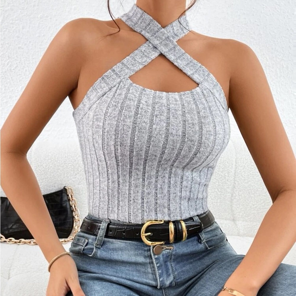 Essnce Crisscross Halter Top